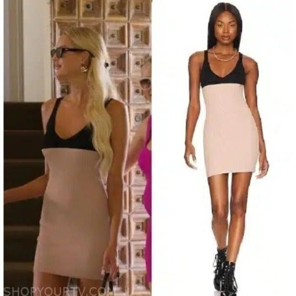 ALL THE WAYS Michelle Mini Dress - Black & Tan